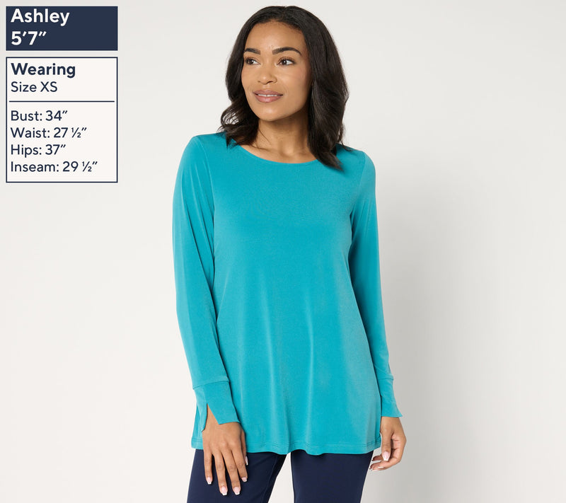 Susan Graver Modern Essentials Petite Liquid Knit Tunic — View 12