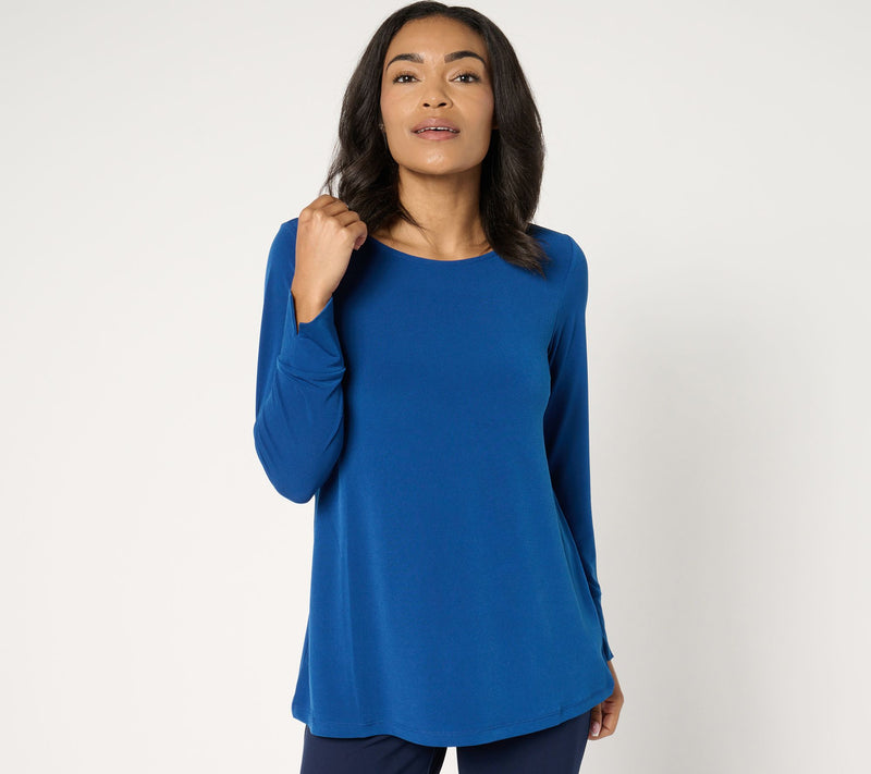Susan Graver Modern Essentials Petite Liquid Knit Tunic — View 7