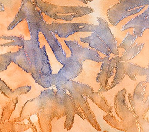 Susan Graver Weekend Petite Tie Dye Burnout 3/4 Sleeve A-Line Tunic — View 14