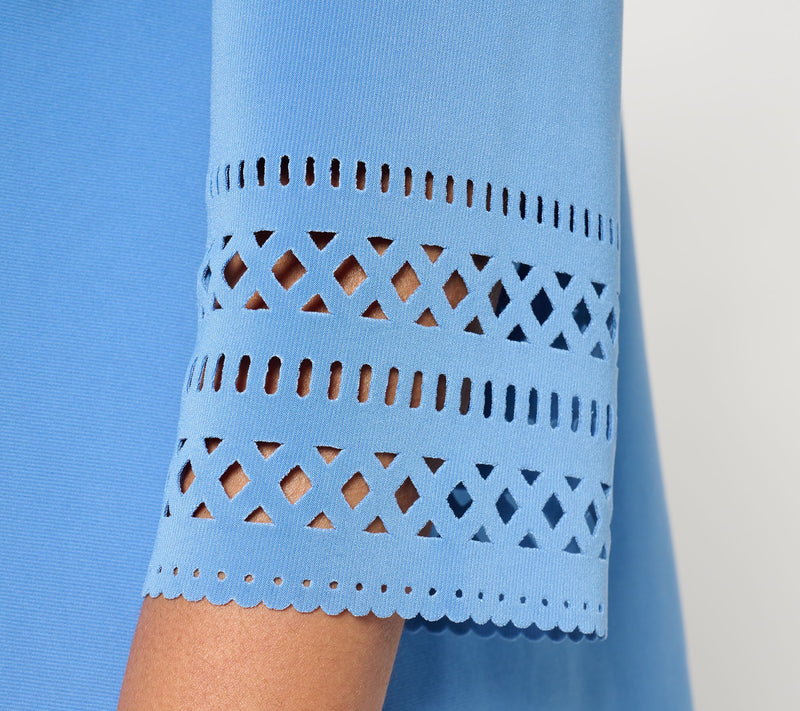 GRAVER Susan Graver LK Fusion Plus Regular Laser Cut Cardigan — View 10