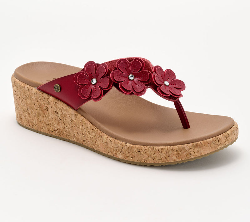 Skechers Cali Arch Fit Beverlee Floral Thong Sandals - Rare Blossom — View 7