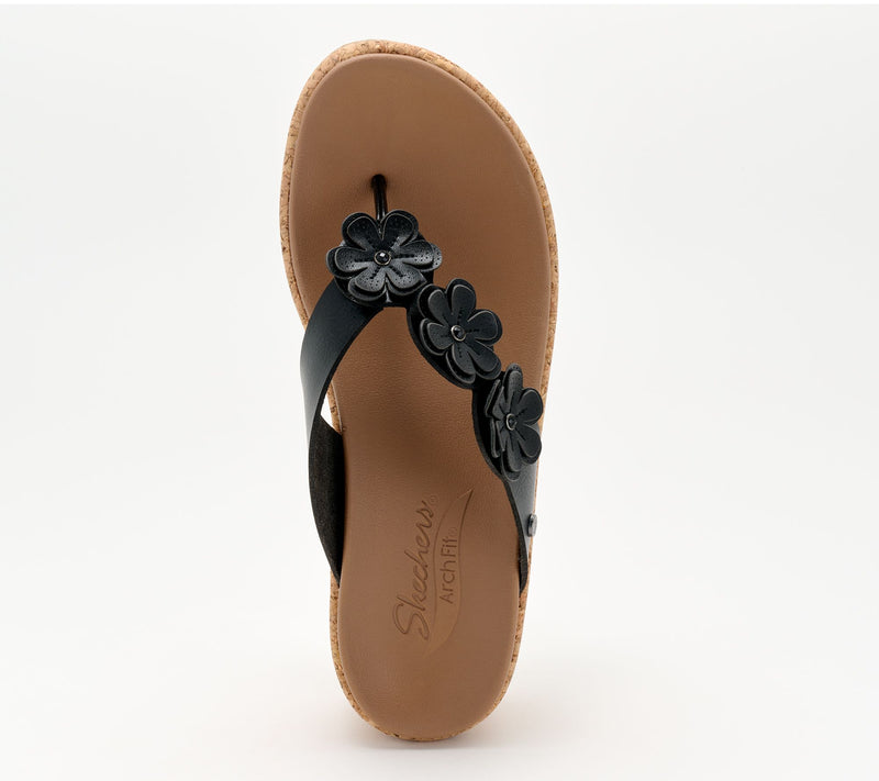 Skechers Cali Arch Fit Beverlee Floral Thong Sandals - Rare Blossom — View 14