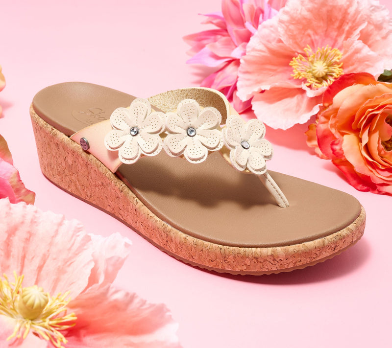 Skechers Cali Arch Fit Beverlee Floral Thong Sandals - Rare Blossom — View 18