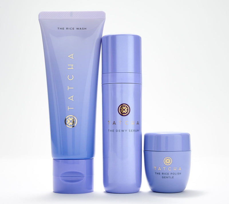 TATCHA Rice Wash, Dewy Serum, & Mini Gentle Rice Polish — Main view