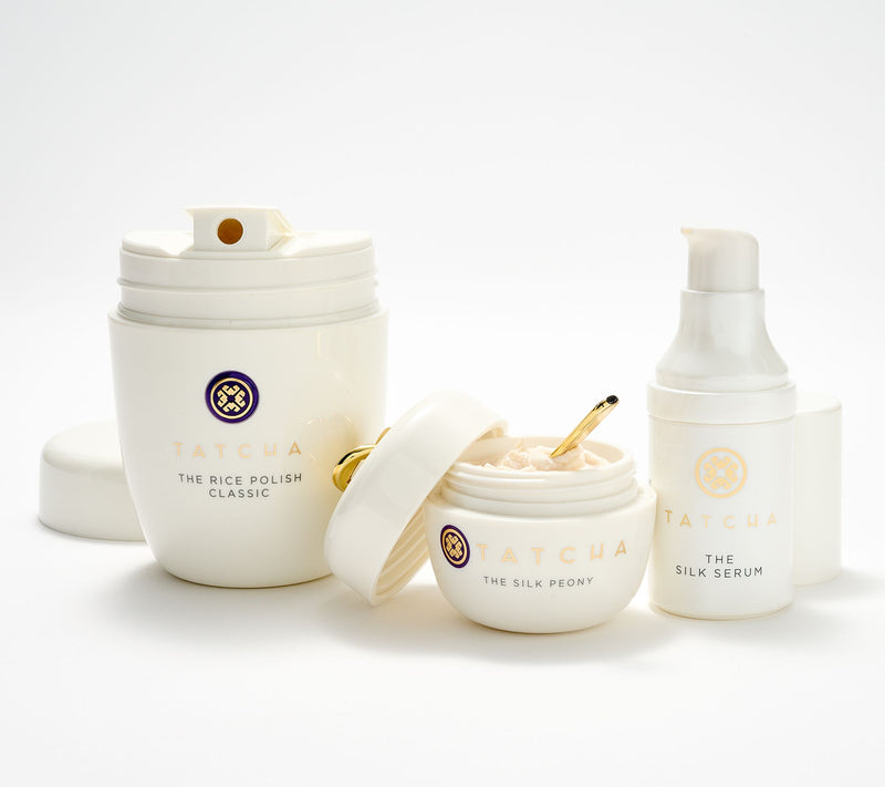 TATCHA Rice Polish, Silk Peony, and Mini Silk Serum — View 2