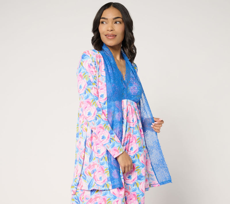 Breezies Lounge Lace Wrap — View 12