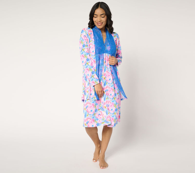 Breezies Lounge Lace Wrap — View 5