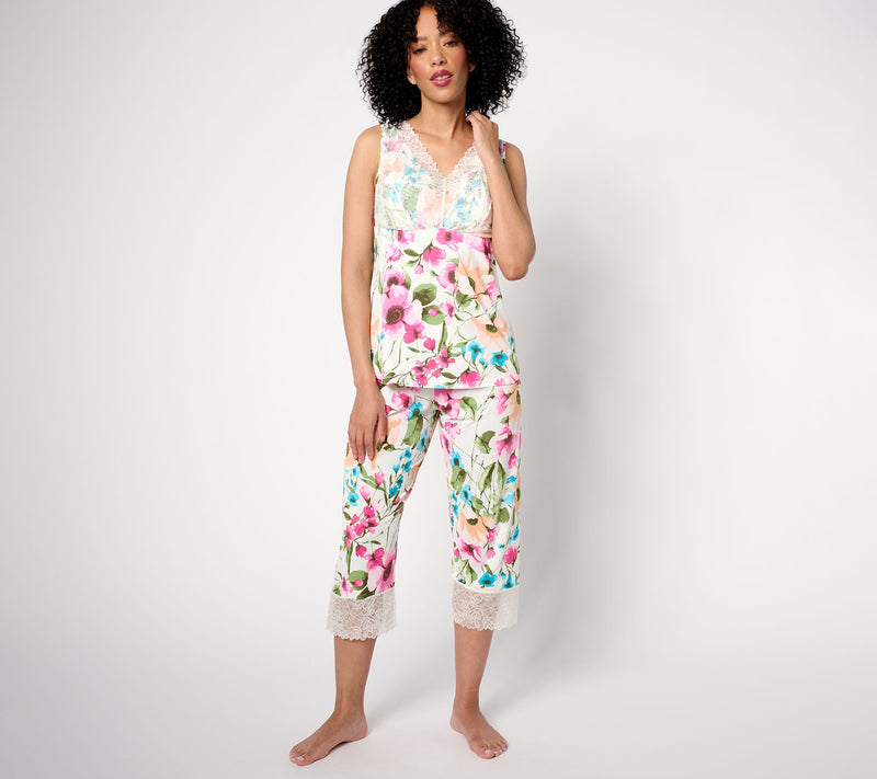 Breezies Lounge Lace Camisole with Built-in Bra — View 4