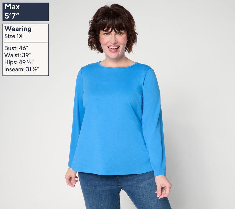 Denim & Co. Essentials Perfect Jersey 3-Pack Crew Neck Tops — View 4