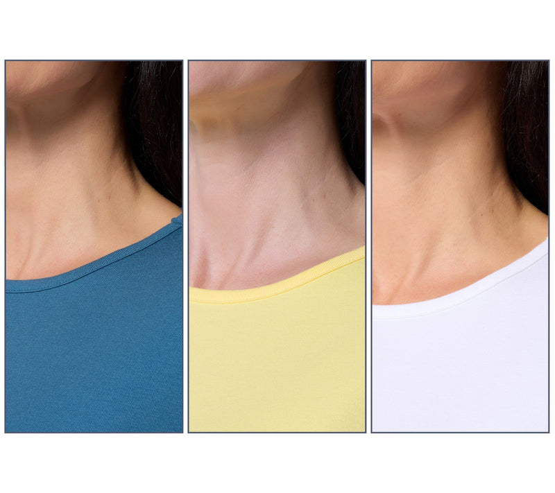 Denim & Co. Essentials Perfect Jersey 3-Pack Crew Neck Tops — View 8