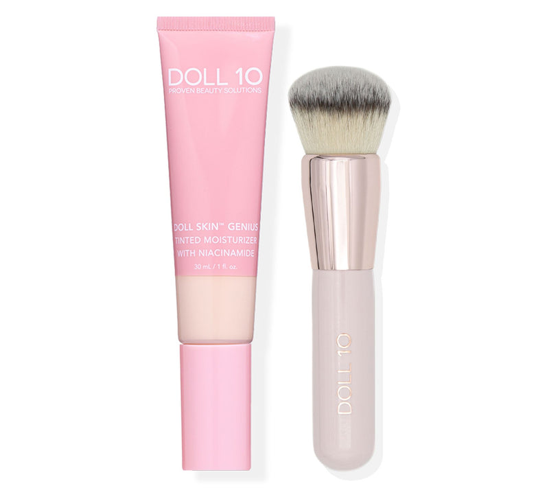 Doll 10 Plant Based Collagen Tinted Moisturizer with Brush — Main view