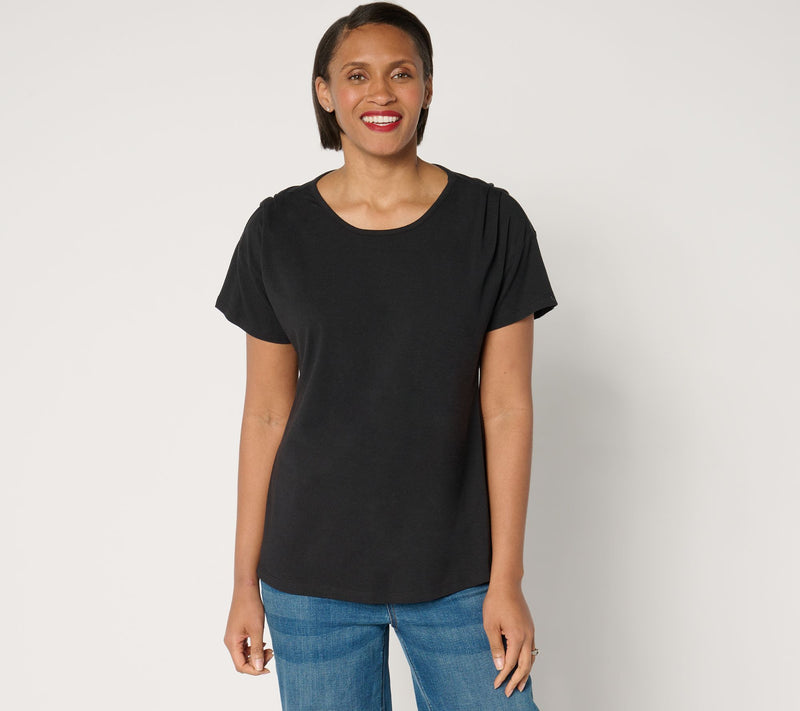 BEAUTIFUL by Lawrence Zarian Classic Knit Short Sleeve Top — View 11