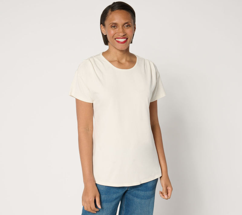BEAUTIFUL by Lawrence Zarian Classic Knit Short Sleeve Top — View 5