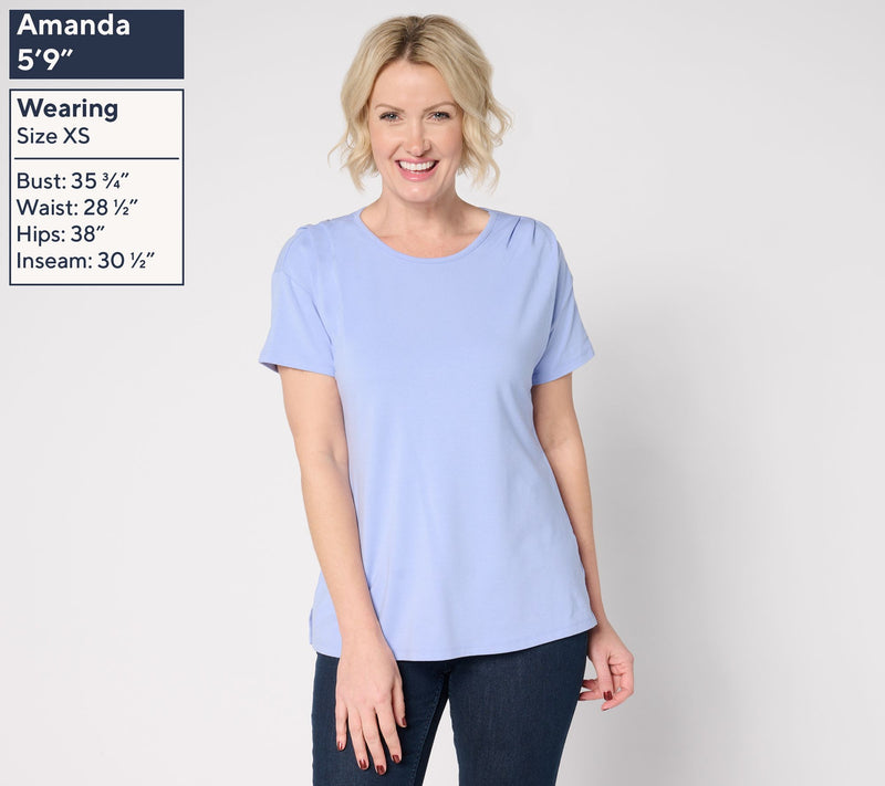 BEAUTIFUL by Lawrence Zarian Classic Knit Short Sleeve Top — View 13