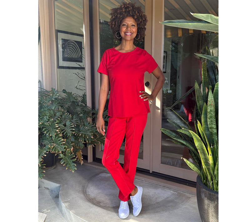 BEAUTIFUL by Lawrence Zarian Classic Knit Short Sleeve Top — View 17