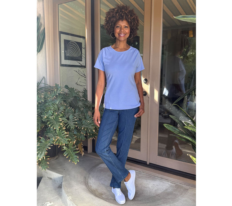 BEAUTIFUL by Lawrence Zarian Classic Knit Short Sleeve Top — View 18
