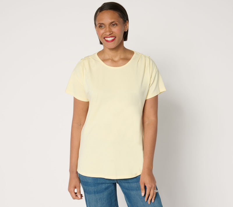 BEAUTIFUL by Lawrence Zarian Classic Knit Short Sleeve Top — View 9