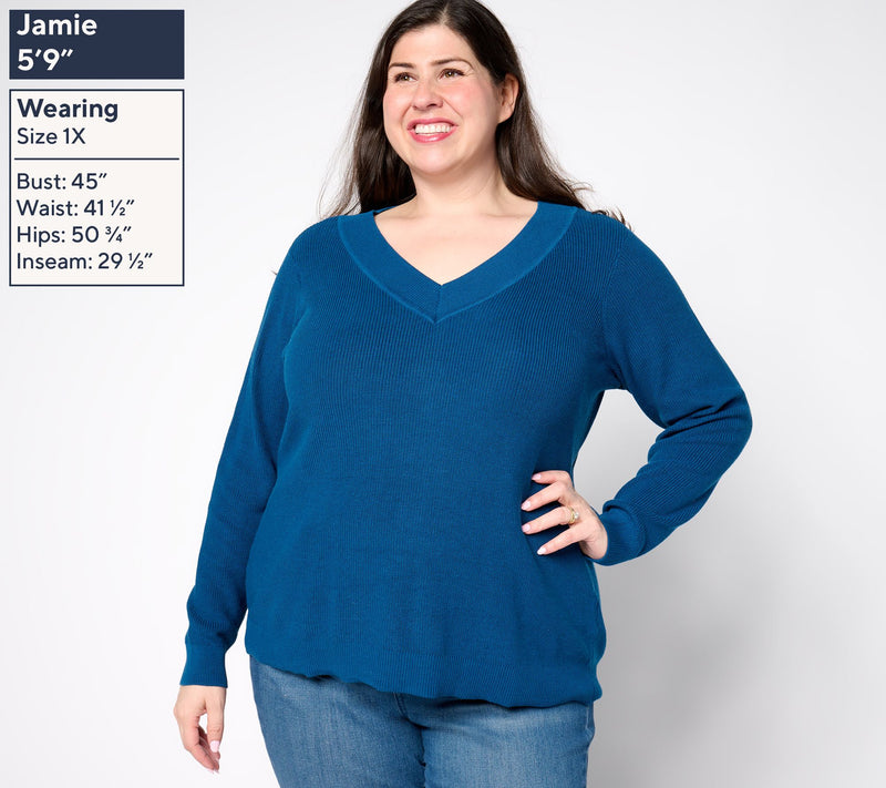 BEAUTIFUL by Lawrence Zarian V-Neck Pullover — View 10