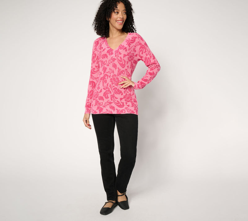 BEAUTIFUL by Lawrence Zarian V-Neck Pullover — View 13