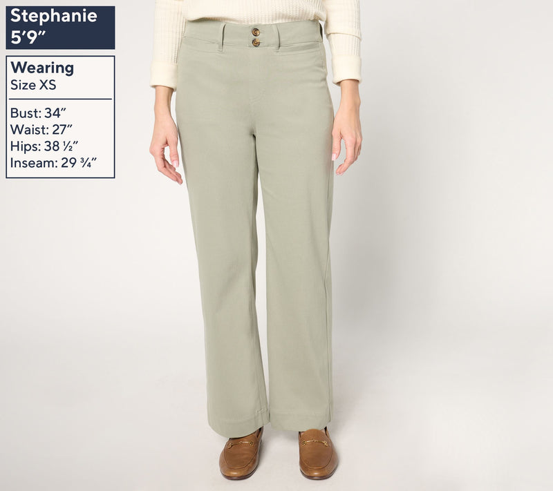 Denim & Co. Regular Comfy Knit Air Wide Leg Pull-On Jean — View 7