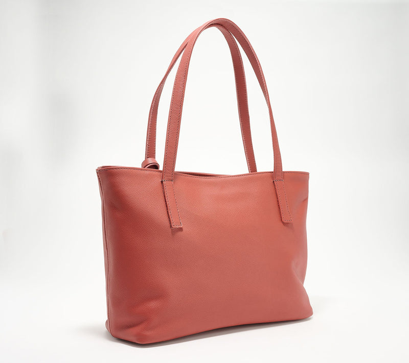 Parker Clay Eden Leather Carryall Tote with Crossbody Strap & Tassel — View 12