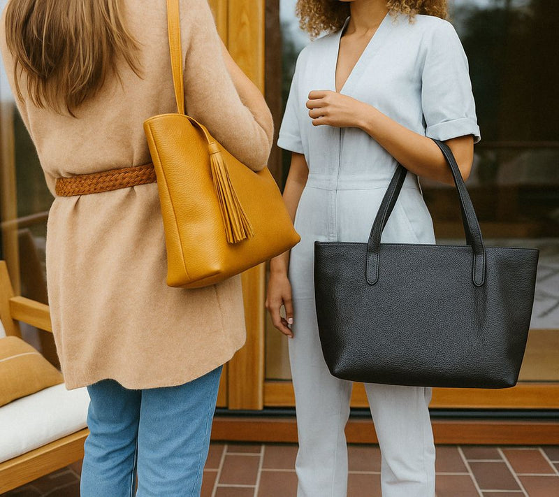 Parker Clay Eden Leather Carryall Tote with Crossbody Strap & Tassel — View 18