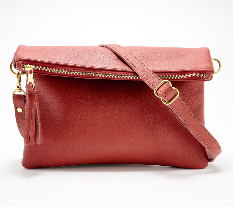 Parker Clay Makeda Leather Foldover Crossbody — View 9