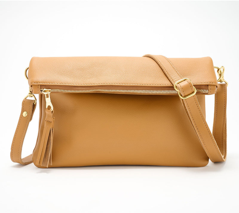Parker Clay Makeda Leather Foldover Crossbody — View 5