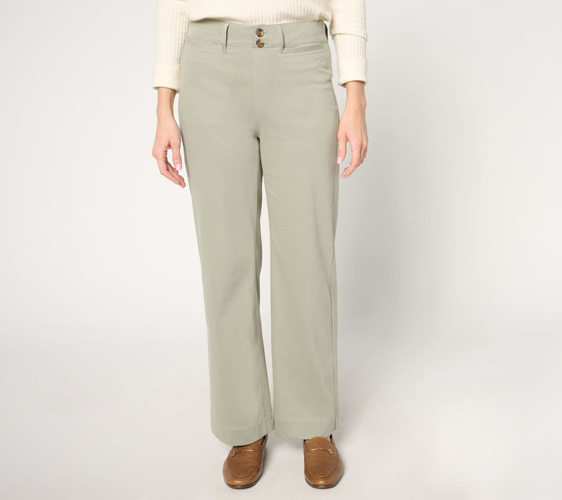 Denim & Co. Petite Comfy Knit Air Wide Leg Pull-On Jean — View 5