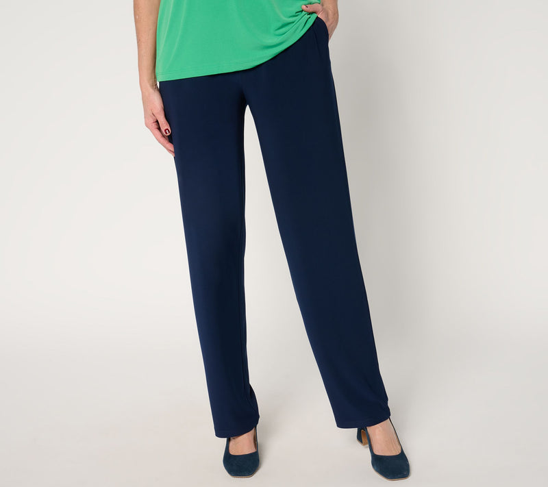 Susan Graver Regular LK Luxe Pull-On Pants with Pockets — View 9