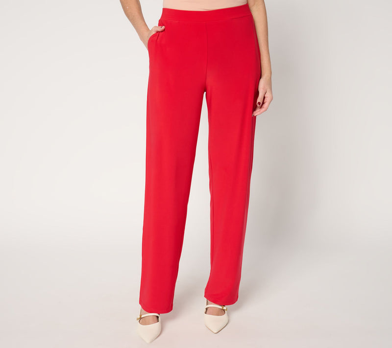 Susan Graver Petite LK Luxe Pull-On Pants with Pockets — View 3