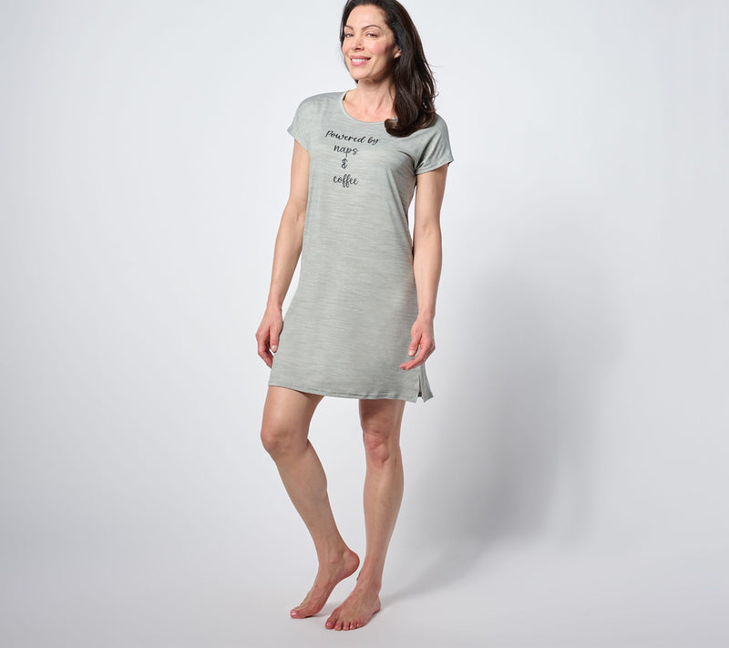 MUK LUKS X Mary Beth Roe Cloud Knit Sleep Dress — View 8