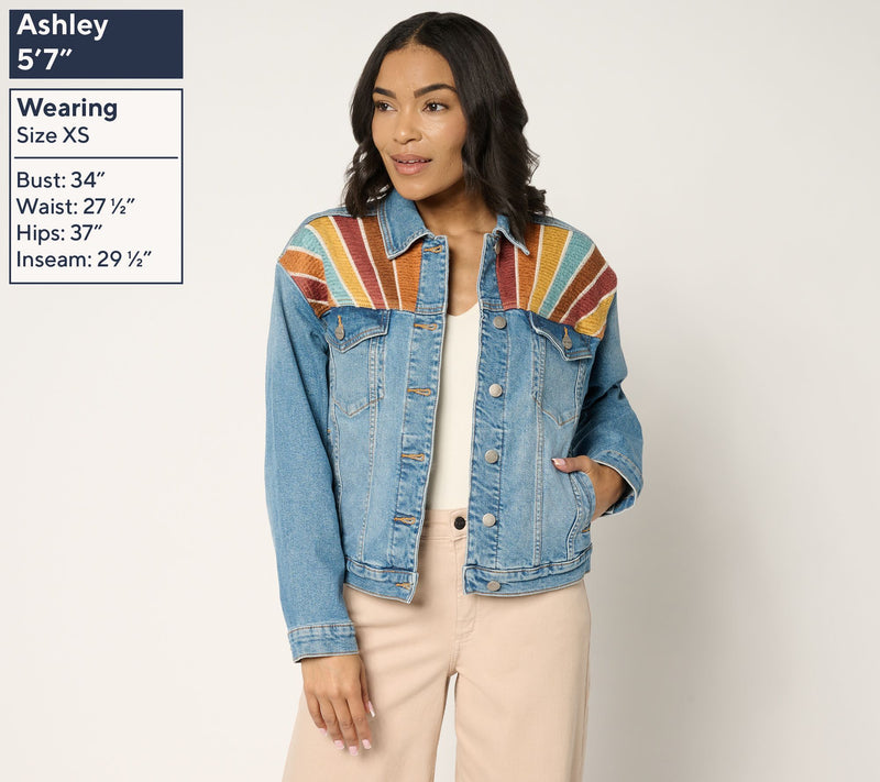 Driftwood Jeans Relaxed Novelty Denim Jacket - Sundazed — View 3