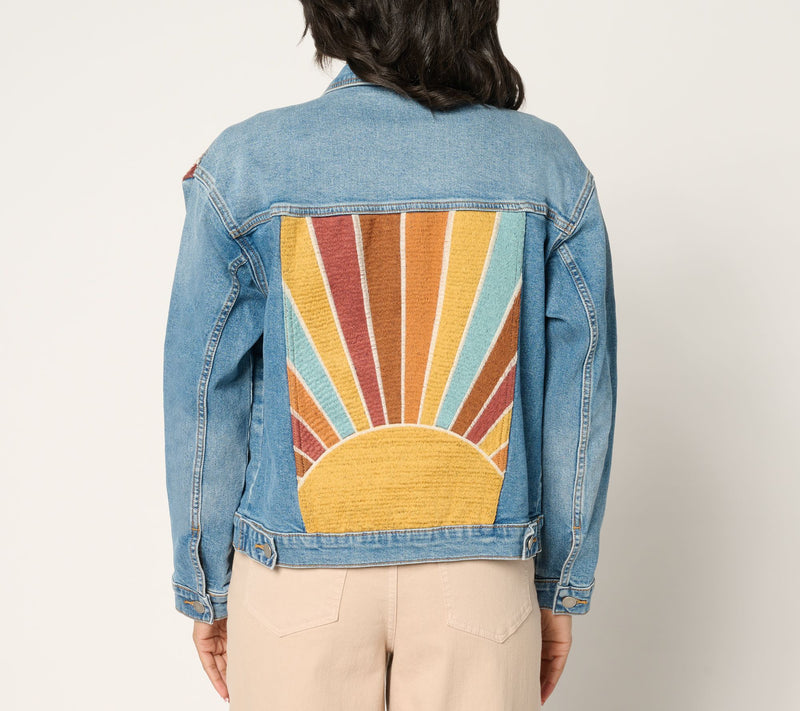 Driftwood Jeans Relaxed Novelty Denim Jacket - Sundazed — View 4
