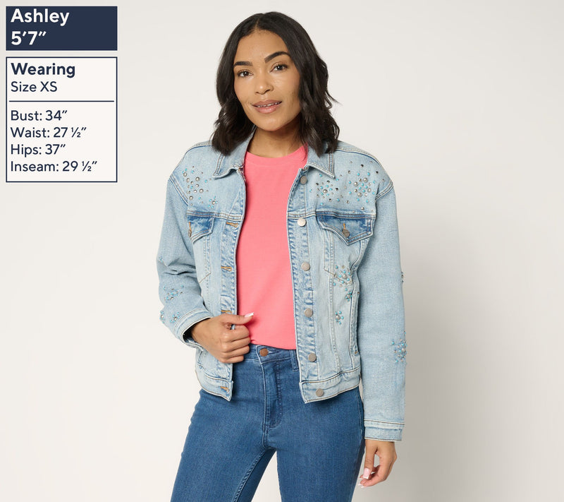 Driftwood Jeans Relaxed Novelty Denim Jacket - Eastwood — View 2
