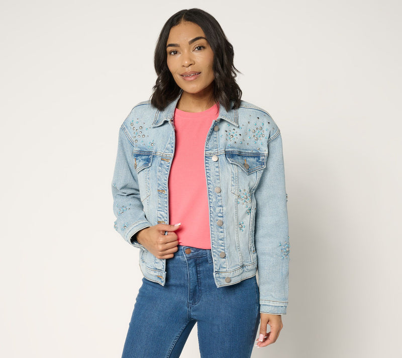 Driftwood Jeans Relaxed Novelty Denim Jacket - Eastwood — View 8