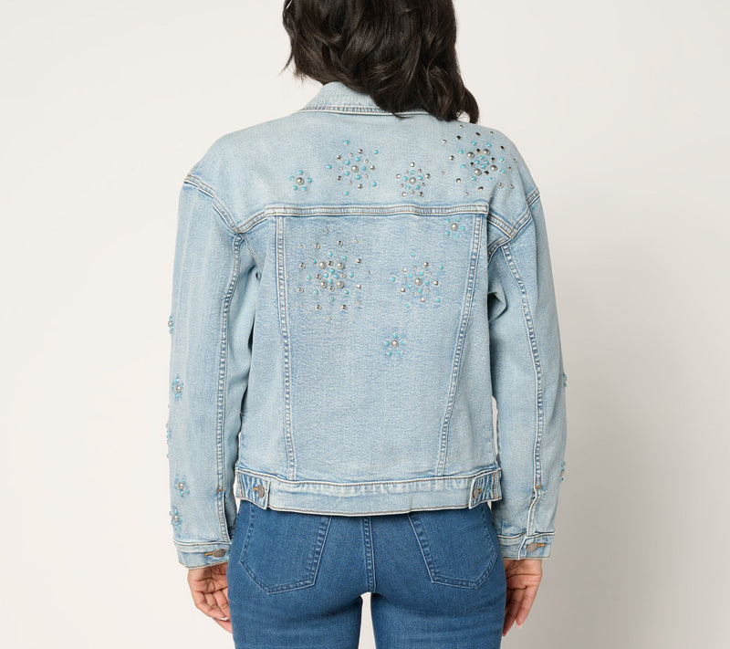 Driftwood Jeans Relaxed Novelty Denim Jacket - Eastwood — View 3