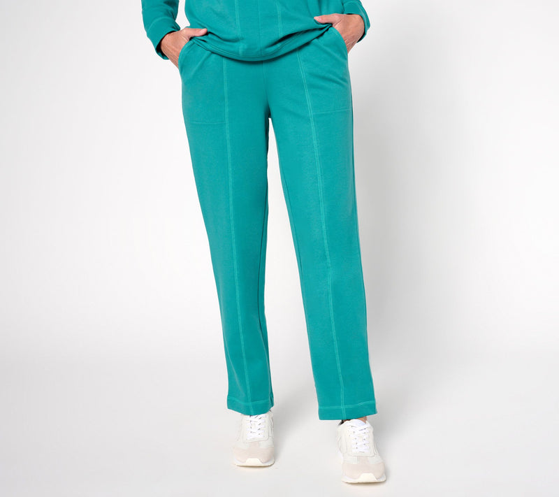 Denim & Co. Active Regular French Terry Straight Leg Pant — View 18