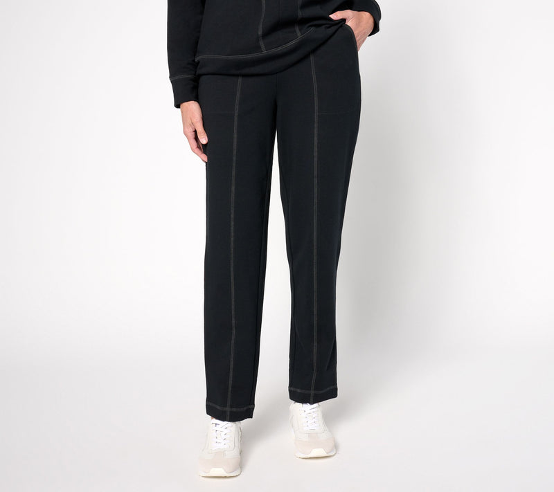 Denim & Co. Active Tall French Terry Straight Leg Pant — View 5