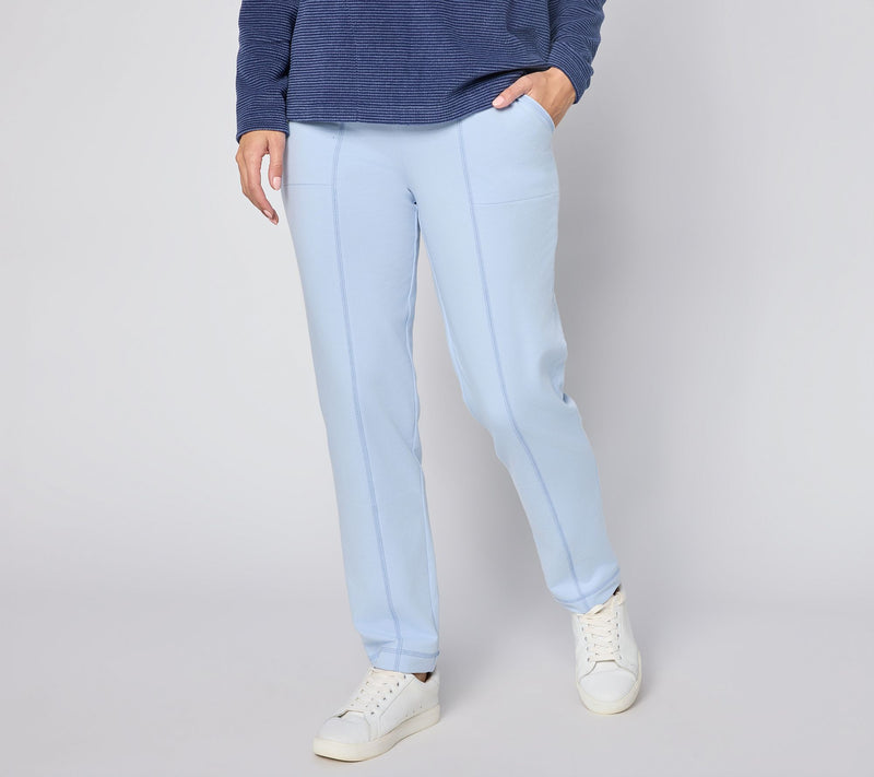 Denim & Co. Active Tall French Terry Straight Leg Pant — View 17
