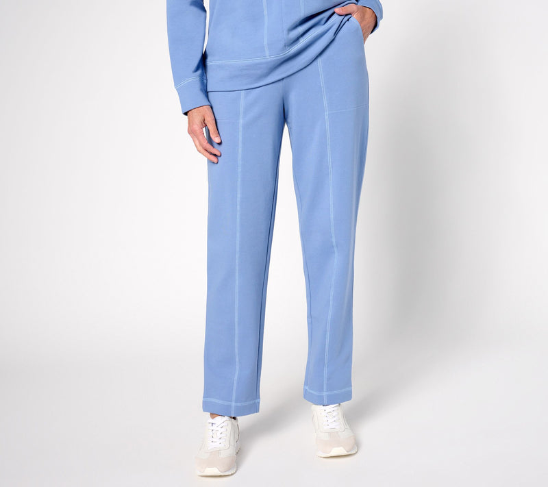Denim & Co. Active Tall French Terry Straight Leg Pant — View 7