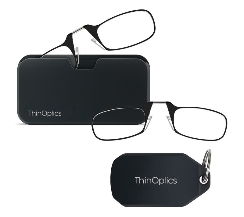 ThinOptics Set of 2 Readers with Phone and Keychain Cases — View 3