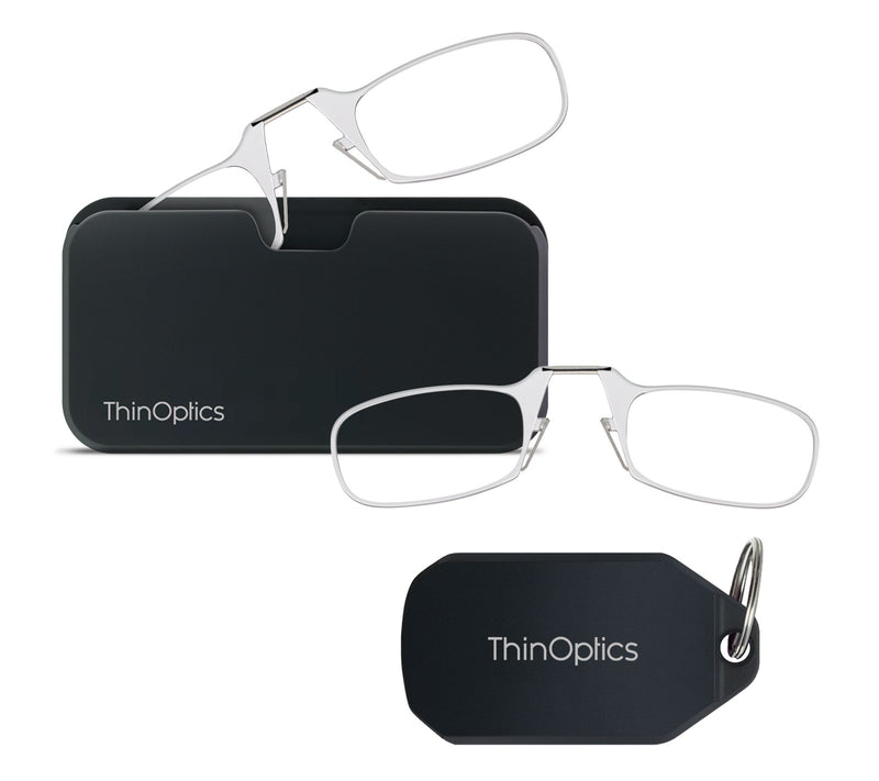 ThinOptics Set of 2 Readers with Phone and Keychain Cases — View 7