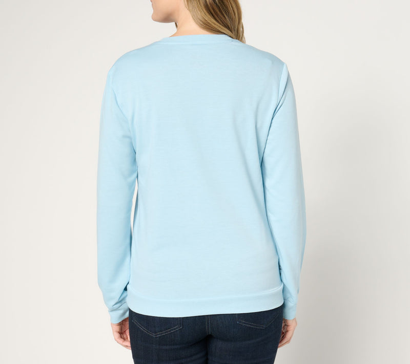 MUK LUKS French Terry Unisex Holiday Party Sweatshirt — View 13