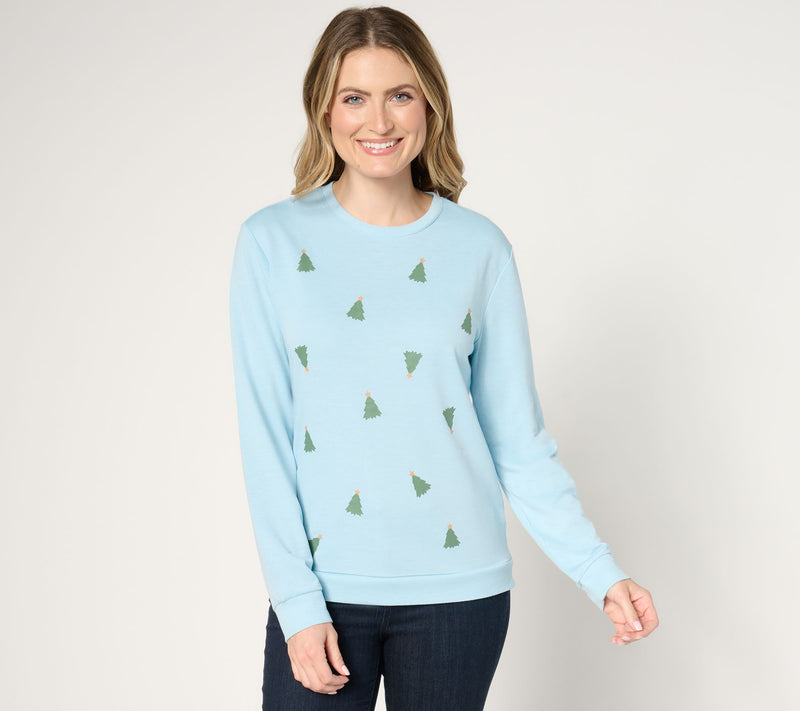 MUK LUKS French Terry Unisex Holiday Party Sweatshirt — Main view