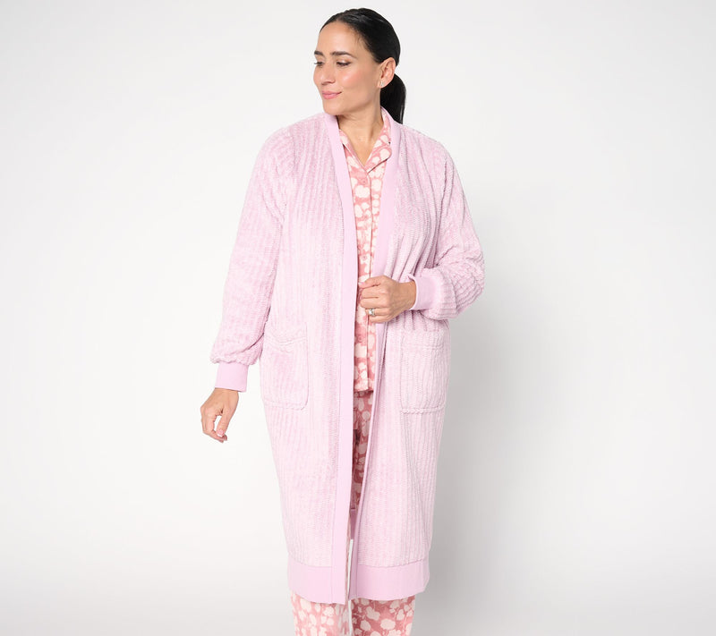 Berkshire Homewear Dobby Rib Heathered Cardigan — View 14