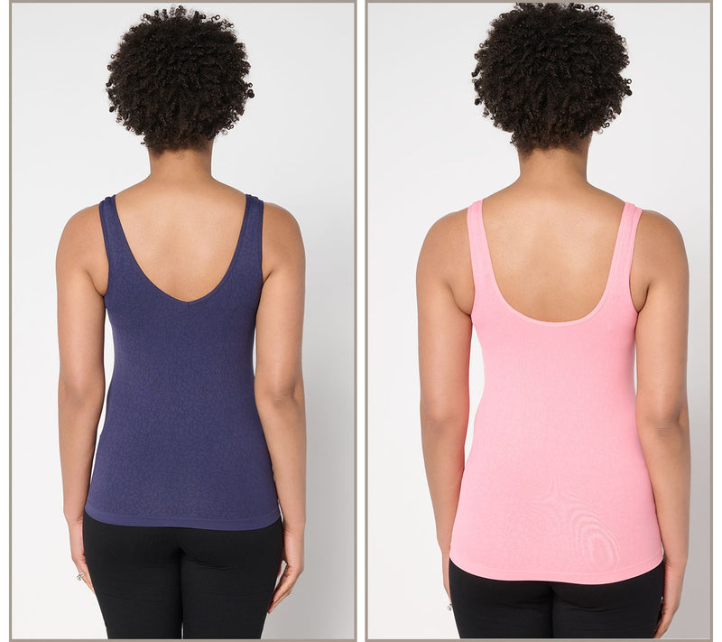 Breezies Cooling Comfort Seamless Reversible Cami Set of 2 — View 3