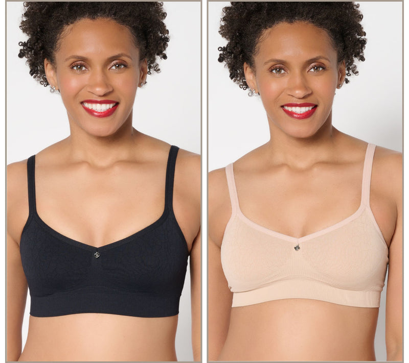 Breezies Cooling Comfort Seamless Wirefree Bralette 2 Pack — View 10