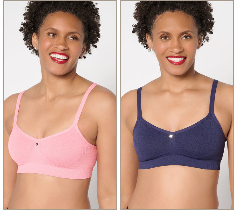 Breezies Cooling Comfort Seamless Wirefree Bralette 2 Pack — Main view