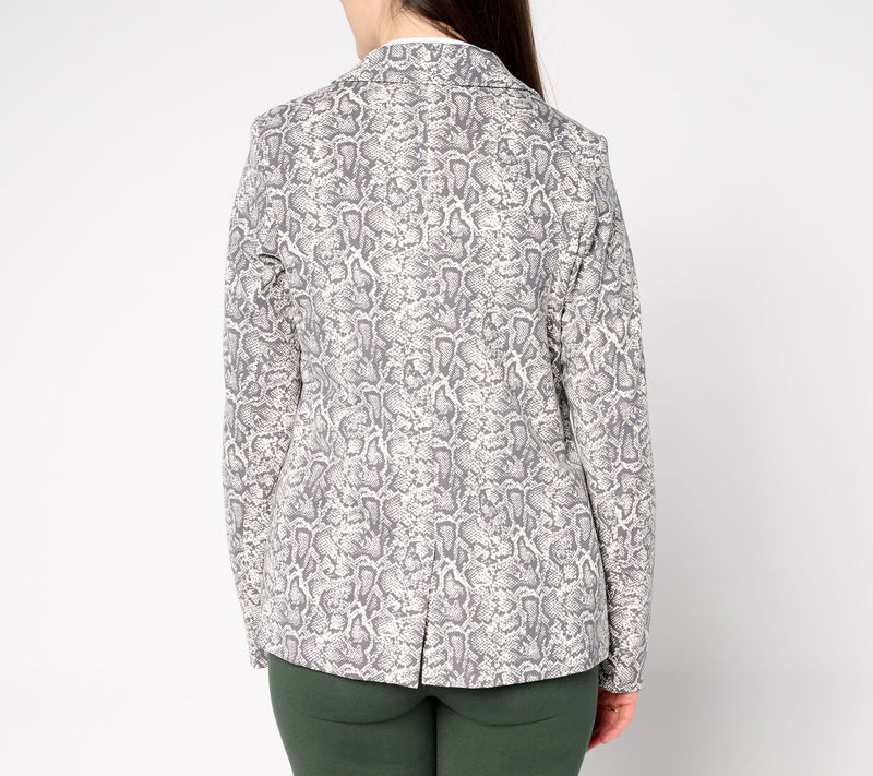 Women with Control Cotton Jersey Blazer — View 14